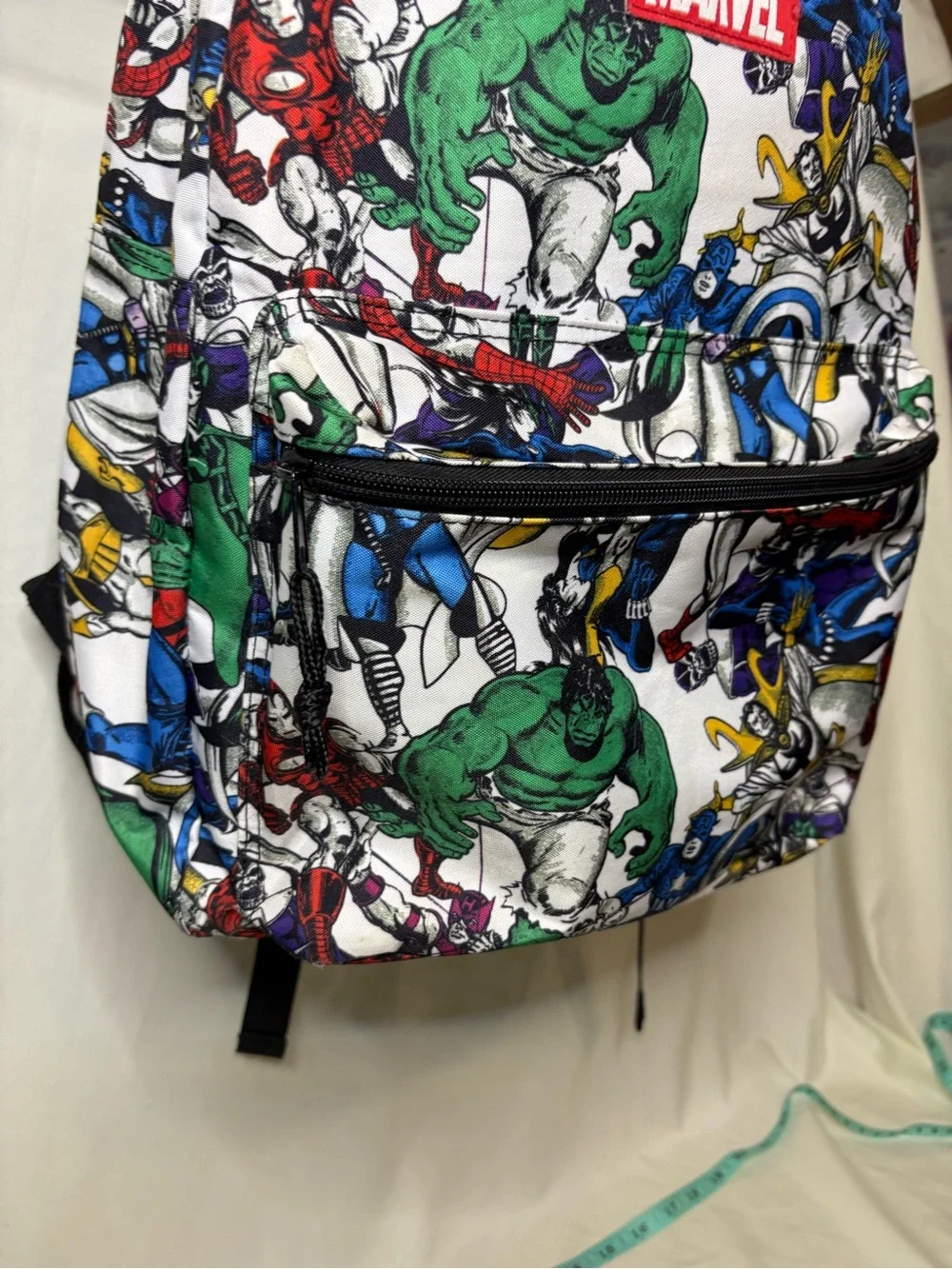 Marvel White Multi Superhero Pattern Mini Kids Backpack